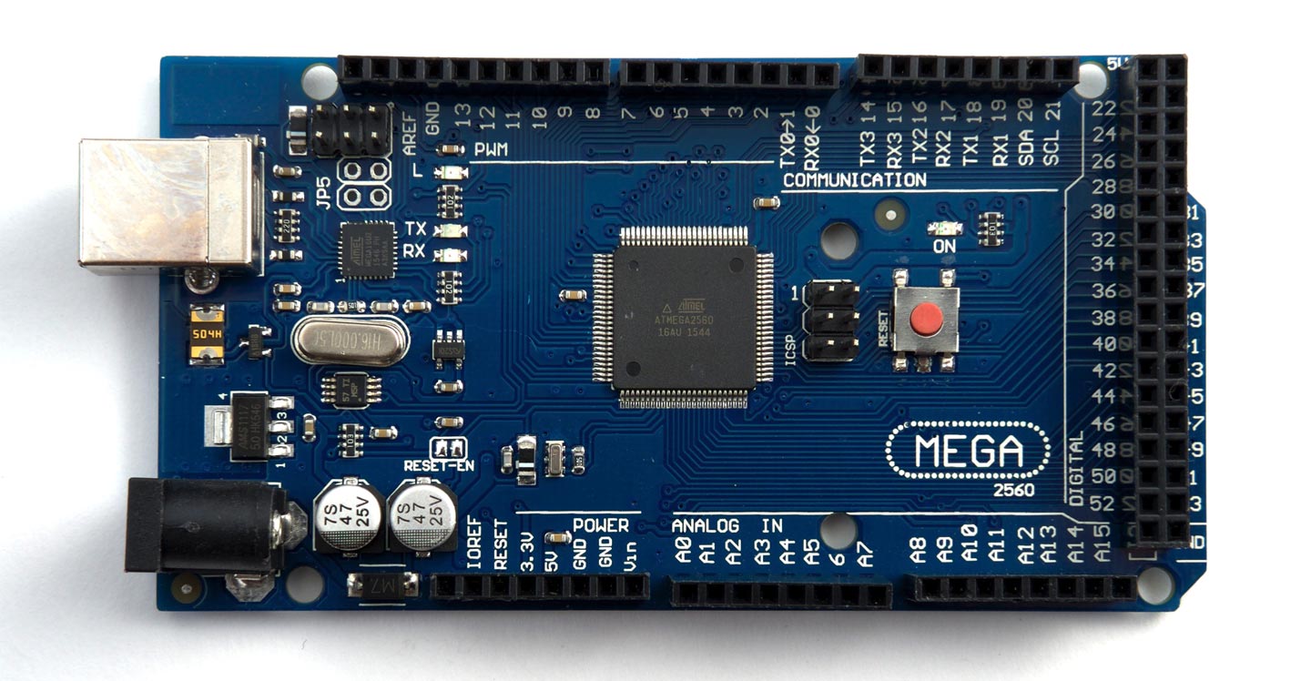 Arduino MEGA 2560 LED3色（緑・黄・赤）他